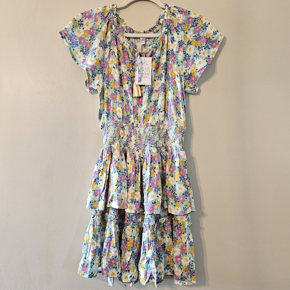 NWT Patrons Of Peace Daisy Sundress Floral Print Mini Feminine Sun Dress Size XS - Picture 3 of 15